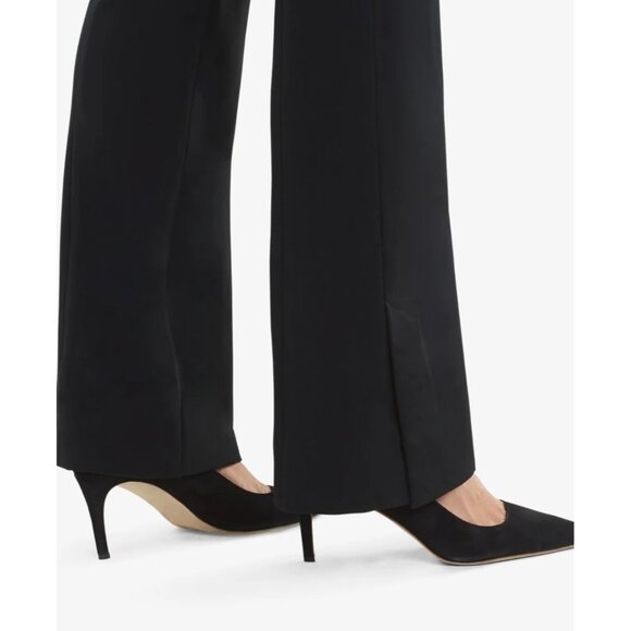 MM.LaFleur Womens Clooney Light Twill Trouser Pants Size 10 Black Wide leg - Picture 3 of 9